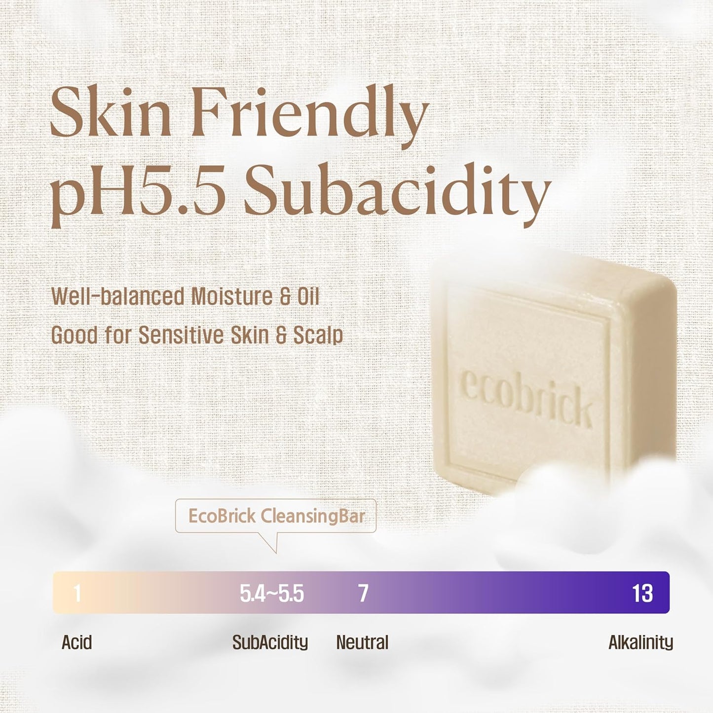 Eco Brick Mild Acidic Shampoo Bar – Scalp Care