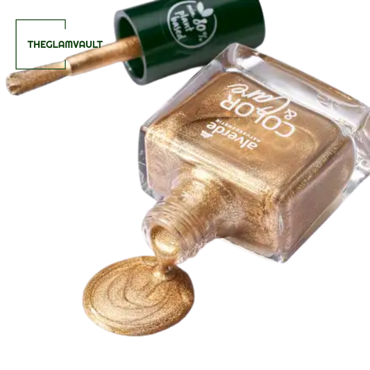 Alverde Color & Care Nail Polish 190 Sparkling Gold
