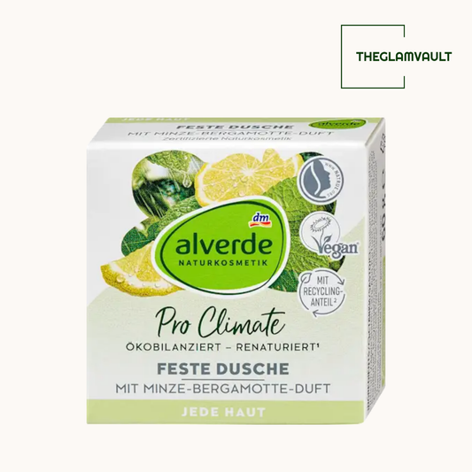 Alverde Pro Climate Solid Shower Bar Mint & Bergamot