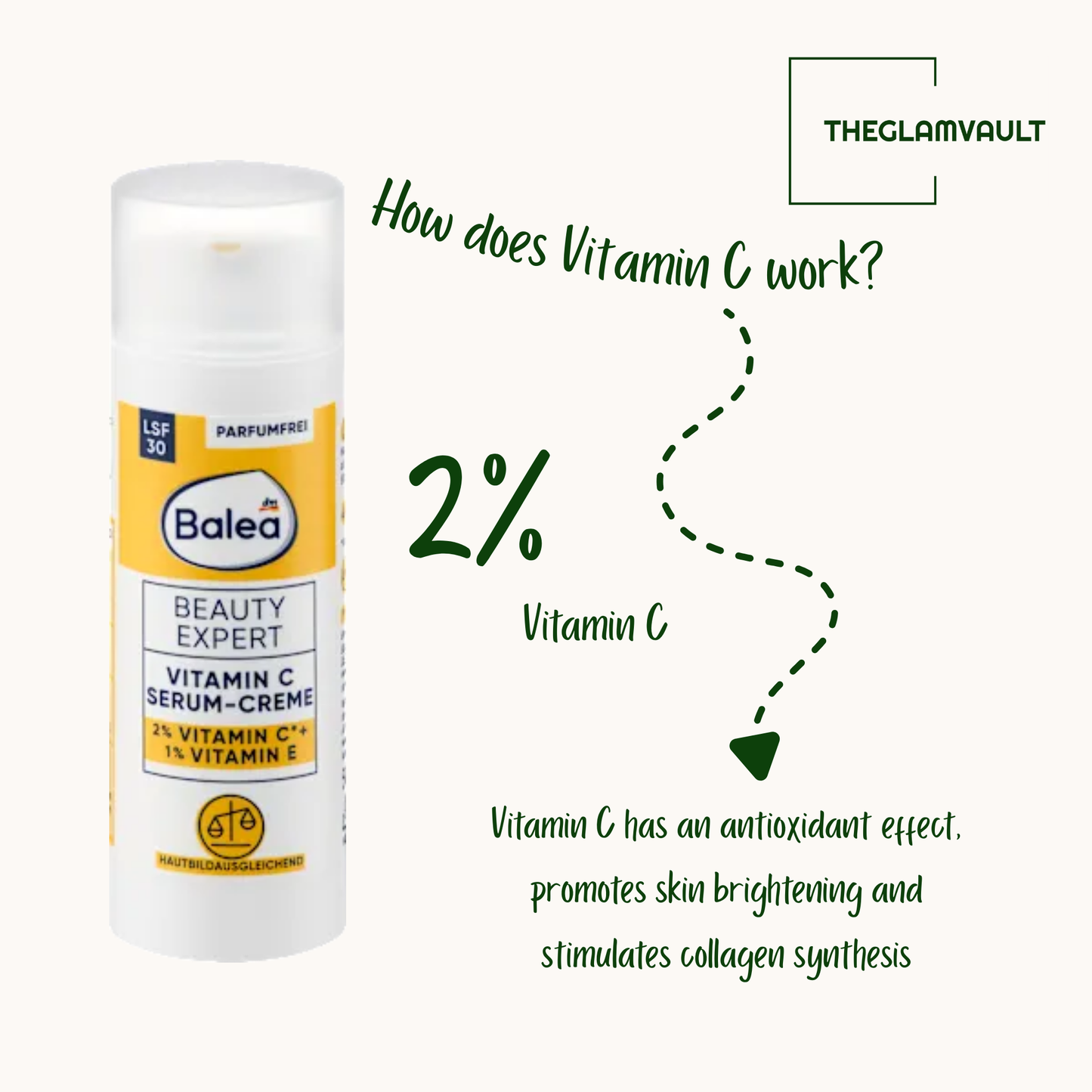 كريم سيروم فيتامين سي من باليا بيوتي إكسبرت، 50 مل 