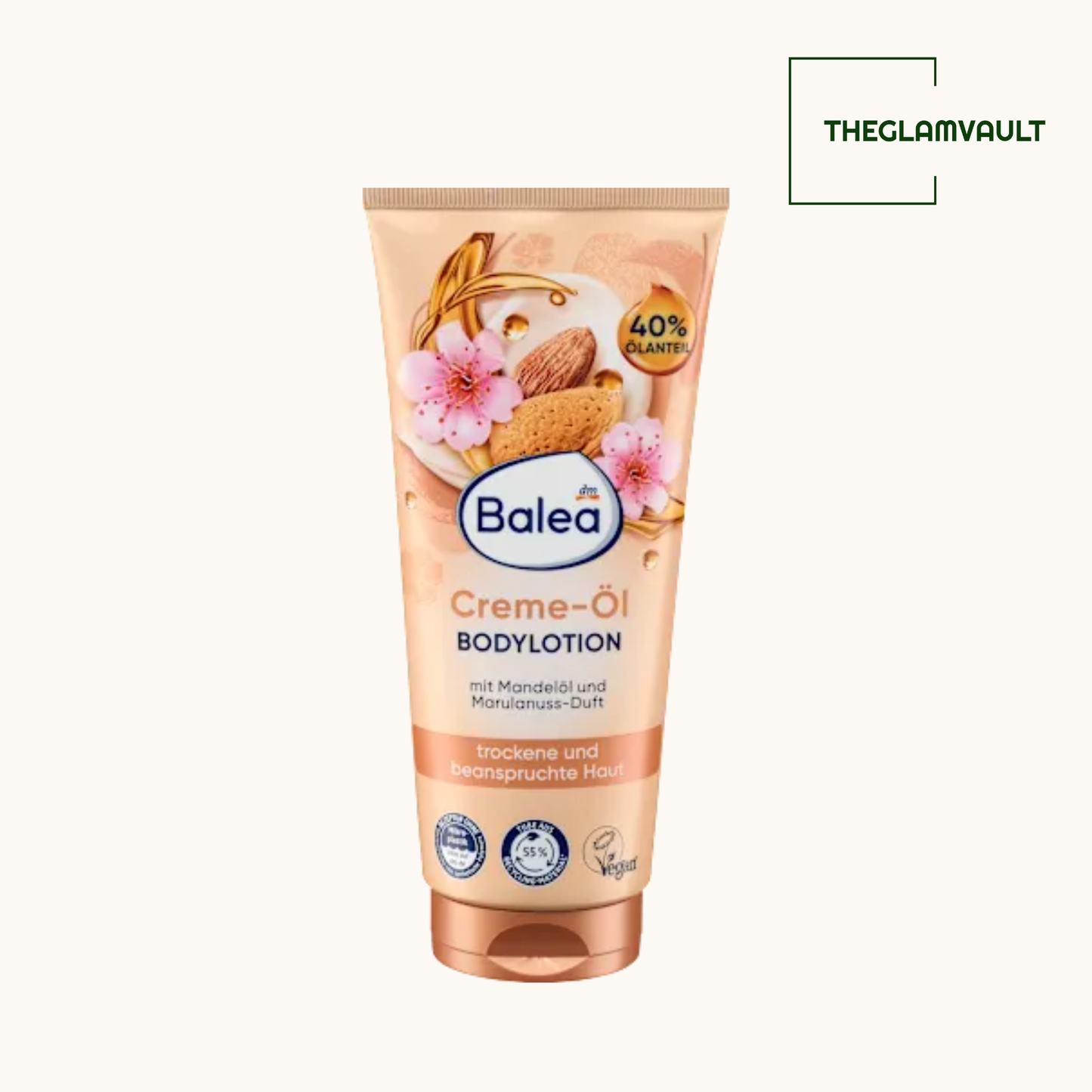Balea Almond Oil Cream-Oil Body Lotion, 200 ml