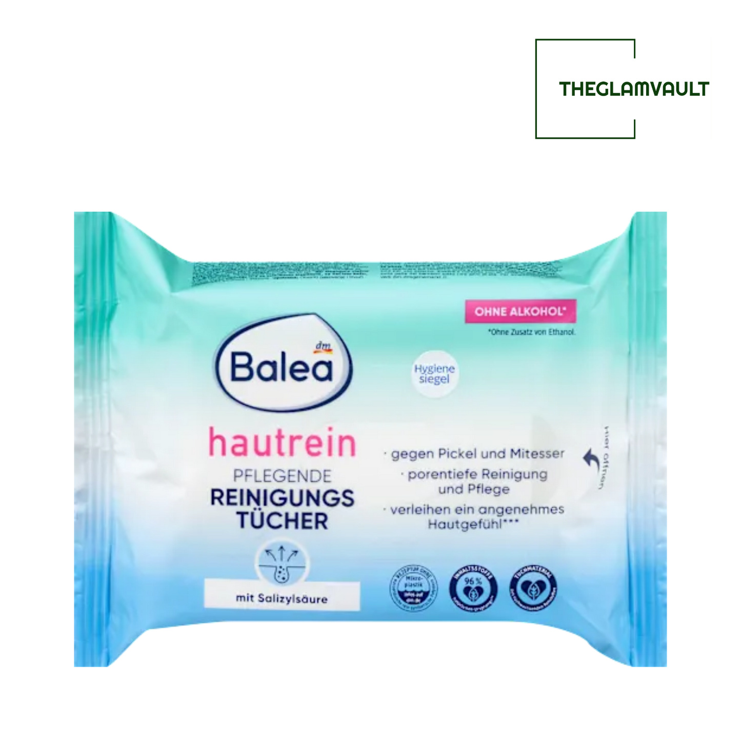 Balea Caring Cleansing Wipes Clear Skin, 25 pcs