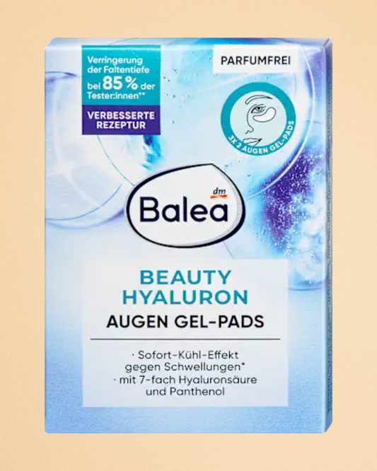 Balea Eye Gel Pads Beauty Hyaluron (3 pairs), 6 pcs