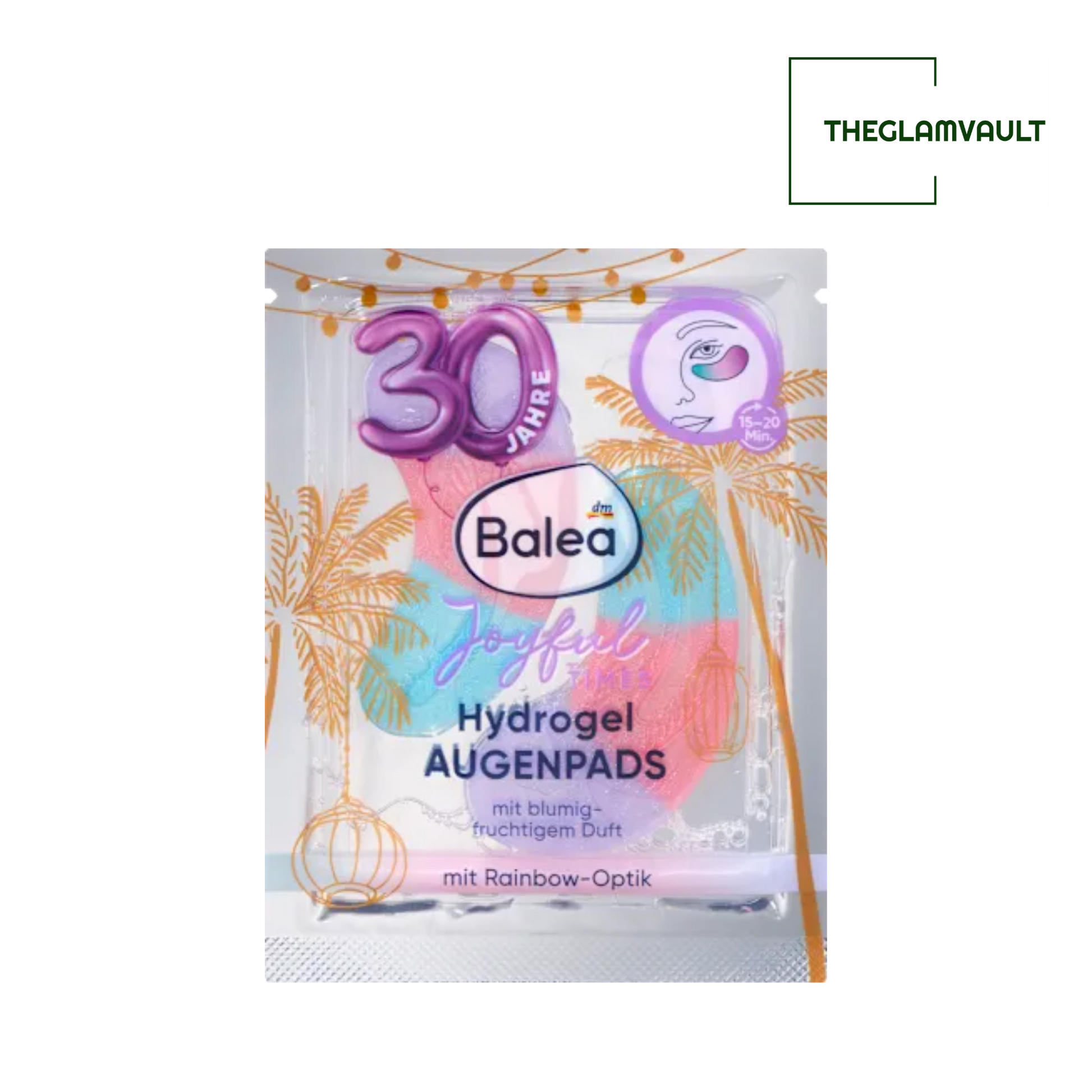 Balea Eye Pads Joyful Times 30 Years (1 Pair), 2 pcs