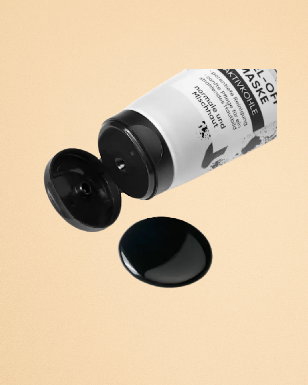 Balea Face Mask Peel-Off with Activated Charcoal, 100 ml
