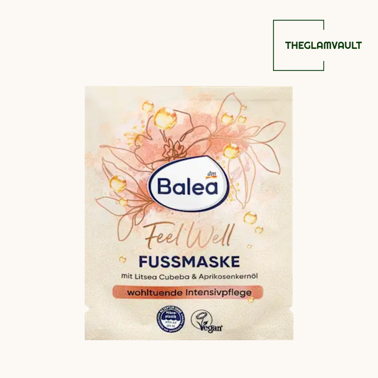Balea Foot Mask Feel Well Litsea Cubeba & Apricot Kernel Oil, 15 ml