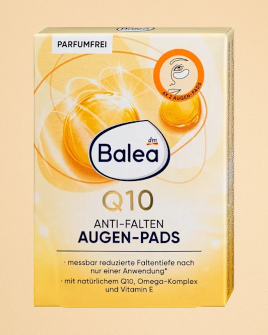 Balea Q10 Anti-Wrinkle Eye Pads (6 Pairs), 12 pcs