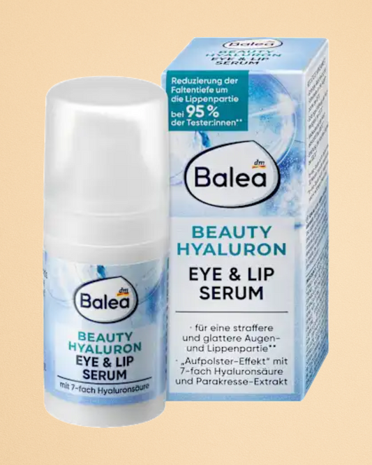 Balea Serum Beauty Hyaluron Eye & Lip, 15 ml