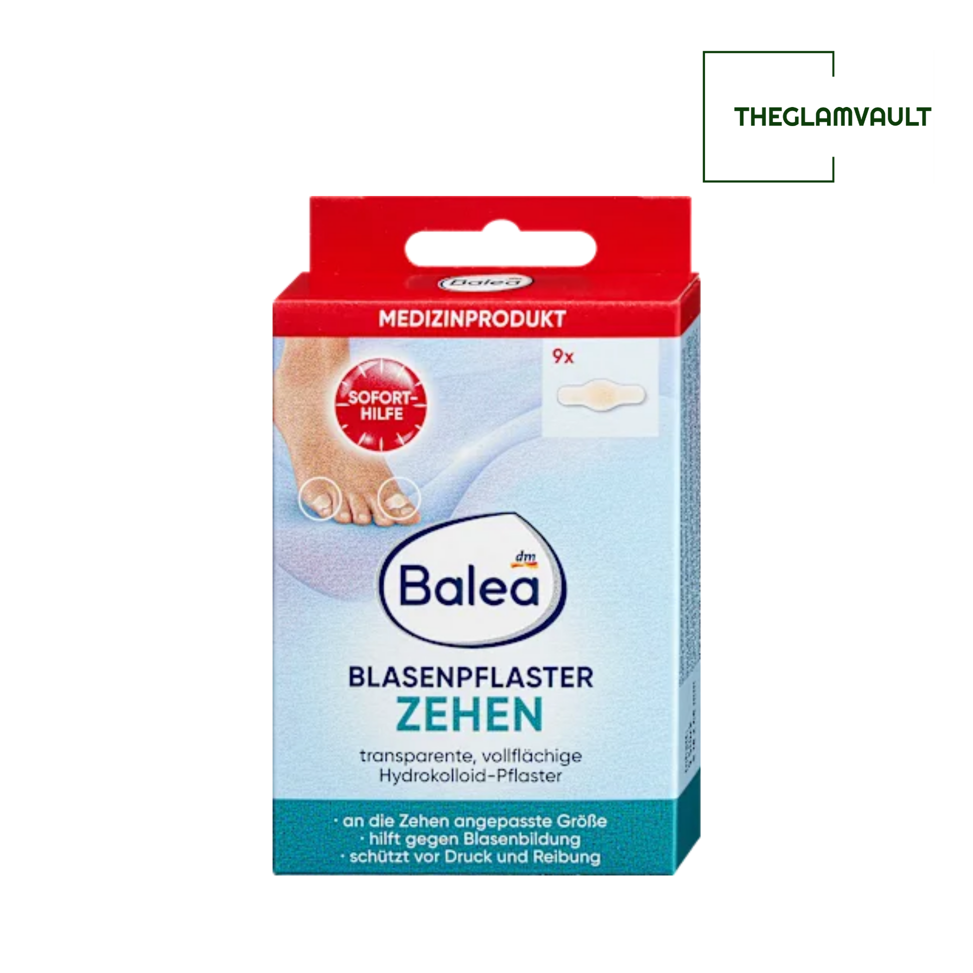 Balea Toe Blister Plasters, 9 pcs (Medical Product)