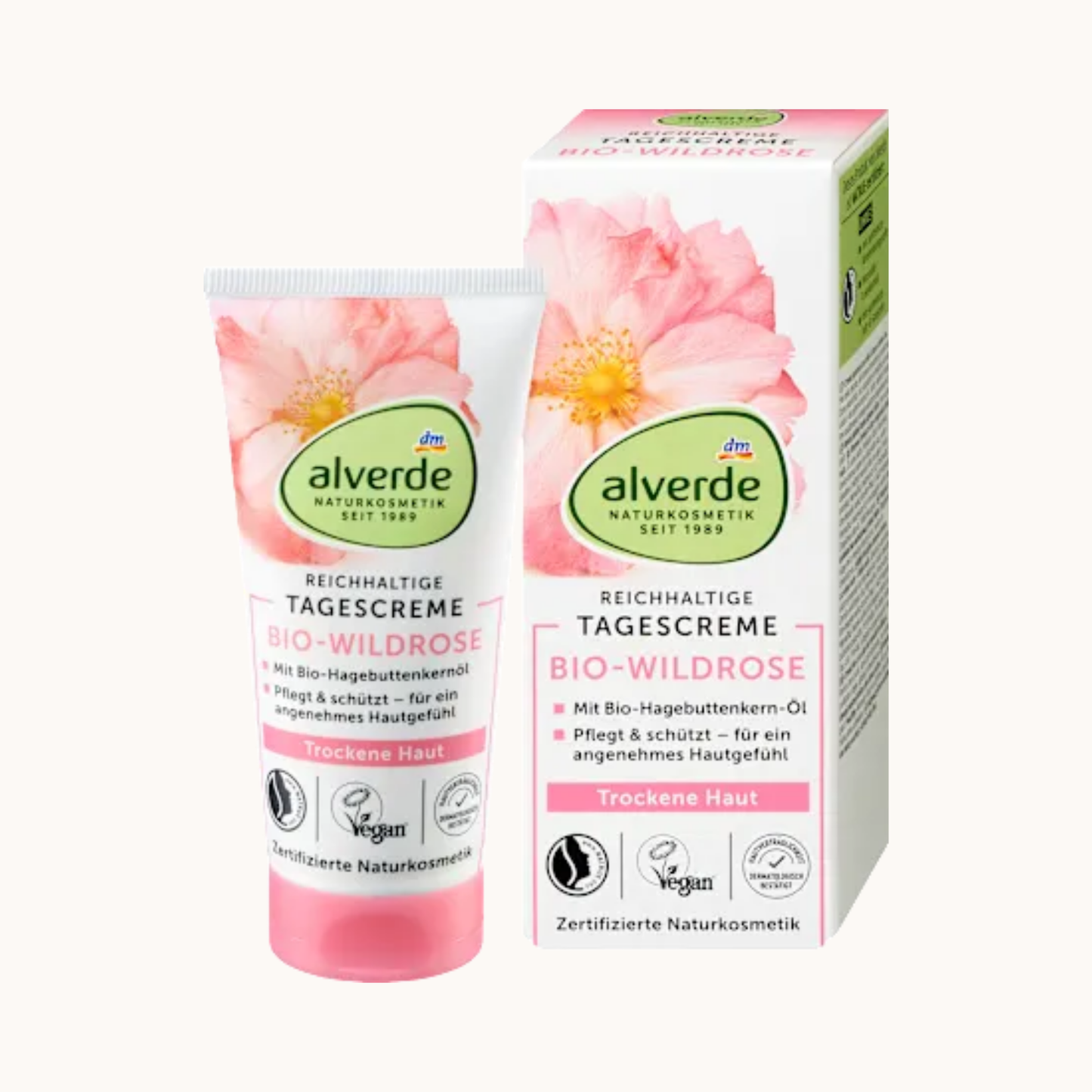 Alverde Wild Rose Day Face Cream, 50ml