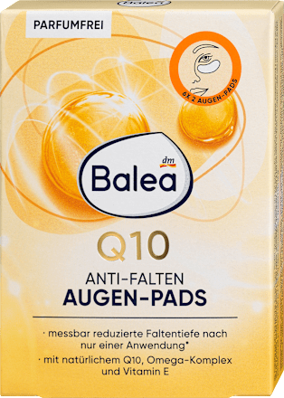 Balea Q10 Anti-Wrinkle Eye Pads (6 Pairs), 12 pcs