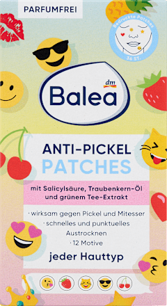Balea Anti-Pimple Printed Patches, 36 pcs