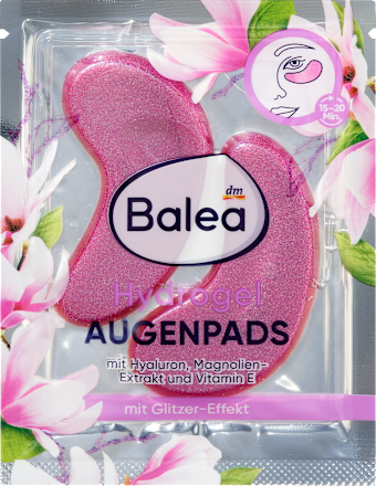 Balea Hydrogel Eye Pads Glitter (1 pair), 2 pcs