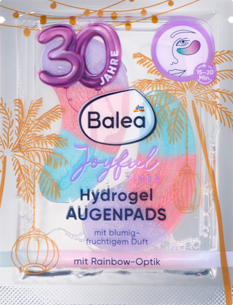 Balea Eye Pads Joyful Times 30 Years (1 Pair), 2 pcs