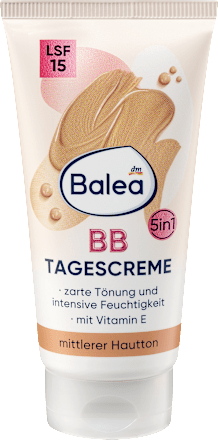 Balea BB Cream Medium Skin Tone SPF 15, 50 ml