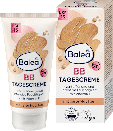 Balea BB Cream Medium Skin Tone SPF 15, 50 ml