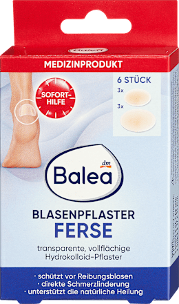 Balea Heel Blister Plasters, 6 pcs (Medical Product)