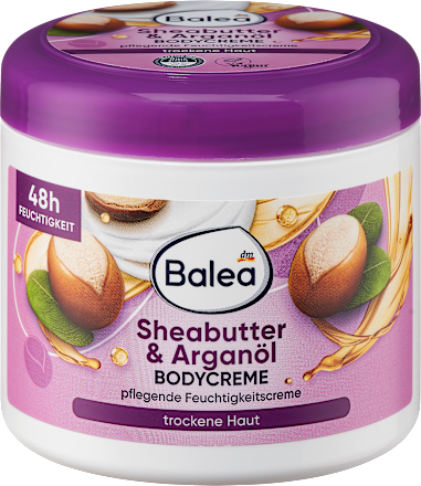  Balea Body Cream Shea Butter & Argan Oil, 500 ml