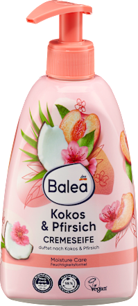 Balea Cream Soap Peach & Coconut, 500 ml