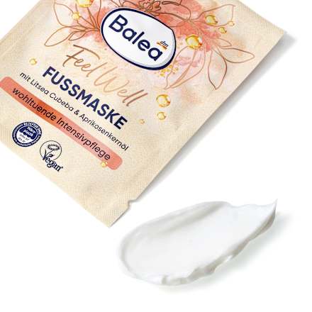 Balea Foot Mask Feel Well Litsea Cubeba & Apricot Kernel Oil, 15 ml