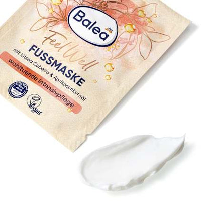Balea Foot Mask Feel Well Litsea Cubeba & Apricot Kernel Oil, 15 ml