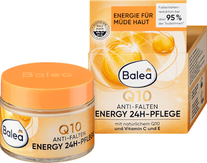 Balea Q10 Anti-Wrinkle Energy 24H Face Cream, 50 ml