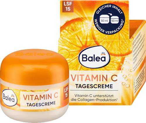 Balea Face Cream Vitamin C SPF 15, 50 ml