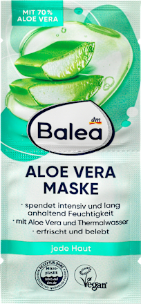  Balea Aloe Vera Face Mask (2x8 ml), 16 ml