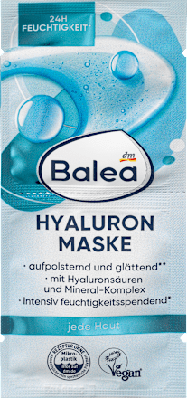  Balea Hyaluronic Face Mask (2x8 ml), 16 ml