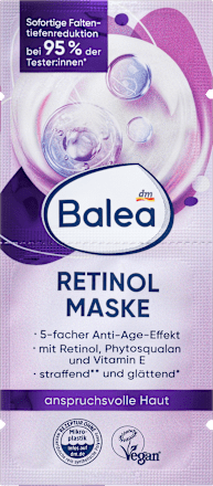 Balea Retinol Face Mask (2x8 ml), 16 ml