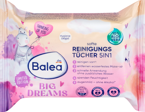  Balea Big Dreams Facial Cleansing Wipes, 25 pcs