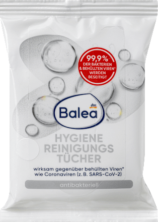  Balea Hygiene Cleansing Wipes, 10 pcs (Biocidal Product)