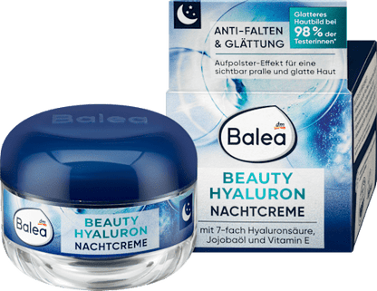 Balea Night Cream Anti-Wrinkle Beauty Hyaluron, 50 ml
