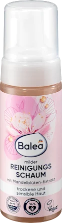 Balea facial cleansing foam with floral design on packaging
