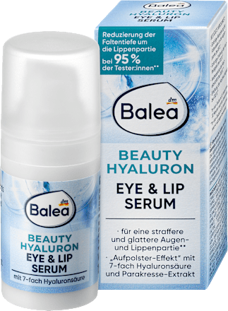 Balea Serum Beauty Hyaluron Eye & Lip, 15 ml