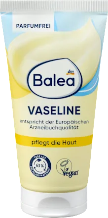 Balea Vaseline tube with blue and white label